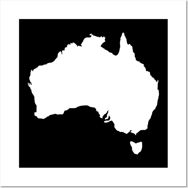 Australia map Wall Art by Designzz